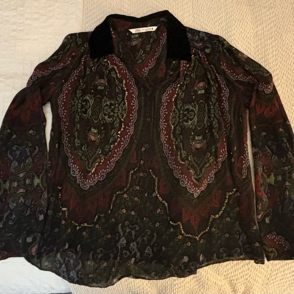 Flowy Zara blouse, size small